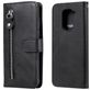 Mobigear Zipper Housse Xiaomi Redmi Note 9 Etui Porte-Monnaie - Noir