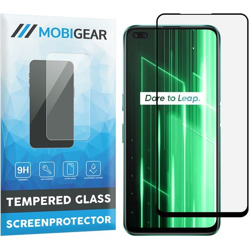 Mobigear Premium Realme X50 Verre trempé Protection d'écran - Compatible coque - Noir