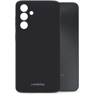 Mobilize Rubber Gelly Coque Samsung Galaxy A05s Coque arrière en TPU Souple - Matt Black