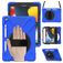 Mobigear SureGrip XGuard Coque iPad 8 (2020) Coque arrière en Plastique rigide,Silicone + Porte-crayon + Bandoulière + Support Amovible - Bleu