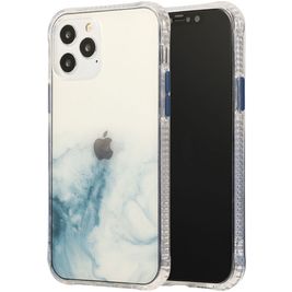 Mobigear Gradient Coque iPhone 12 Pro Max Coque arrière Rigide - Transparent / Bleu