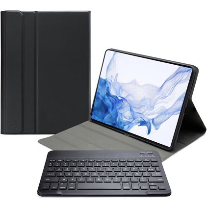 Mobilize Detachable Bluetooth Keyboard Coque Samsung Galaxy Tab S7 Plus Etui Clavier Bluetooth AZERTY - Noir