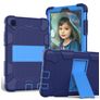 Mobigear ShieldStand Coque Samsung Galaxy Tab A7 Lite Coque arrière en Plastique rigide,Silicone + Support Amovible - Bleu