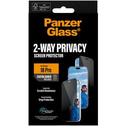 PanzerGlass Ultra Wide Fit iPhone 18 Pro Verre trempé Protection d'écran Anti-espion - Compatible coque + Cadre de pose