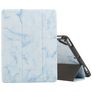 Mobigear Tri-Fold Marble Coque iPad 5 (2017) Etui + Porte-crayon - Bleu