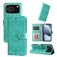 Mobigear Sunflower Housse iPhone 17 Pro Etui Porte-Monnaie - Vert