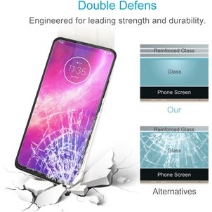 Mobigear Motorola One Hyper Verre trempé Protection d'écran - Compatible Coque