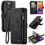 Caseme C30 Housse iPhone 14 Pro Max Etui Porte-Monnaie - Noir