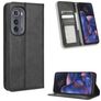 Mobigear Sensation Housse Motorola Edge (2022) Etui Porte-Monnaie - Noir