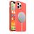 Mobigear Rubber Touch Coque iPhone 12 MagSafe Coque arrière en Silicone - Orange