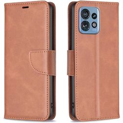 Mobigear Excellent Housse Motorola Edge 40 Pro Etui Porte-Monnaie - Marron