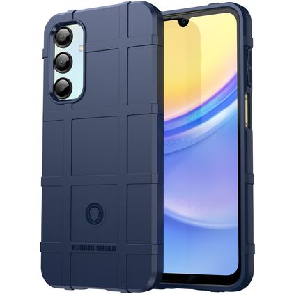 Mobigear Rugged Shield Coque Samsung Galaxy A16 Coque arrière en TPU Souple Anti-Chocs - Bleu