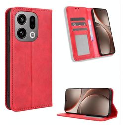 Mobigear Sensation Housse OPPO Find X9 Etui Porte-Monnaie - Rouge