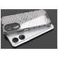 Mobigear Honeycomb Coque HONOR X8 Coque arrière Rigide Anti-Chocs - Bleu