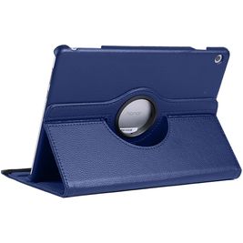 Mobigear DuoStand Coque Huawei MediaPad T5 10.1 Etui Rotatif - Dark Blue