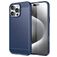 Mobigear Brushed Slim Coque iPhone 16 Pro Max Coque arrière en TPU Souple - Bleu