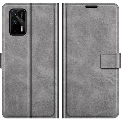 Mobigear Wallet Housse Realme GT Etui Porte-Monnaie - Gris