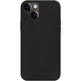 Valenta Coque iPhone 14 MagSafe Coque arrière en Cuir Véritable - Noir