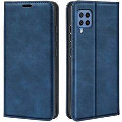Mobigear Retro Slim Housse Samsung Galaxy M22 Etui Porte-Monnaie - Bleu