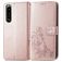 Mobigear clover Sony Xperia 5 IV Étui Portefeuille - Rose doré