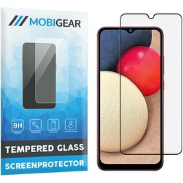 Mobigear Premium Samsung Galaxy A02s Verre trempé Protection d'écran - Compatible Coque - Noir