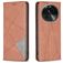 Mobigear Rhombus Slim Housse OPPO Find X6 Etui - Marron