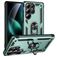 Mobigear Armor ring Coque Samsung Galaxy S25 Ultra Coque arrière Rigide Anti-Chocs avec Anneau-Support - Vert