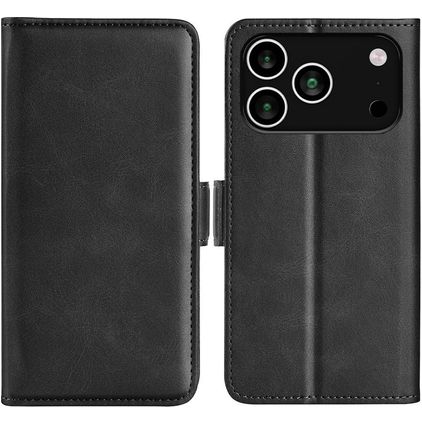 Mobigear Slim Magnet Housse iPhone 18 Pro Max Etui Porte-Monnaie - Noir