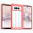 Mobigear Crystal Coque Google Pixel Fold Coque arrière Rigide - Transparent / Rouge