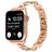 Mobigear Paris Bracelet Acier Apple Watch Fermeture boucle déployante - 49/46/45/44 mm - Rose doré