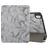 Mobigear Tri-Fold Marble Coque iPad Air 11 Pouces (2024) Etui + Porte-crayon - Gris