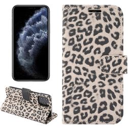 Mobigear Leopard Housse iPhone 12 Pro Etui Porte-Monnaie - Marron