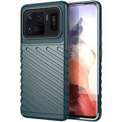 Mobigear Groove Coque Xiaomi Mi 11 Ultra Coque arrière en TPU Souple - Vert