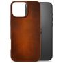 Mobilize Premium iPhone 16 Pro Max MagSafe Cuir véritable Coque arrière - Burned Cognac