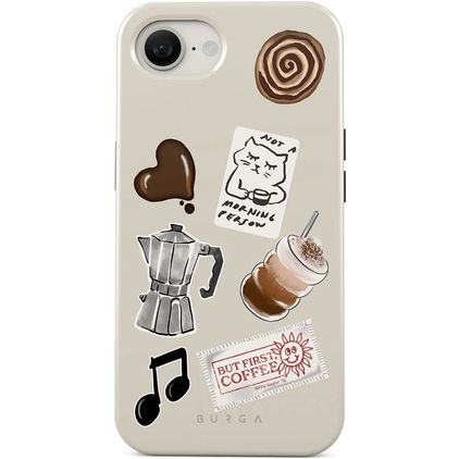 Burga Tough Coque iPhone 16e MagSafe Coque arrière Rigide Anti-Chocs - Oat Milk Please