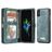 Caseme 008 Housse iPhone X Etui avec Coque Détachable Porte-Monnaie - Bleu