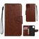 Mobigear Flowers Housse iPhone 11 Etui Porte-Monnaie - Marron