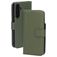 Mobiparts Samsung Galaxy A35 Cuir véritable Étui Portefeuille - Vert