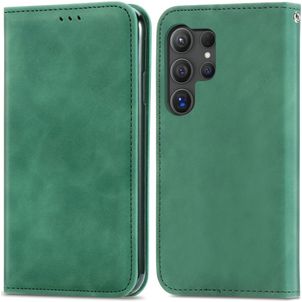 Mobigear Retro Slim Housse Samsung Galaxy S25 Ultra Etui Porte-Monnaie - Vert