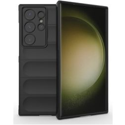 Mobigear Bumpy Coque Samsung Galaxy S24 Ultra Coque arrière en TPU Souple - Noir