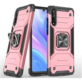 Mobigear Armor Ring Coque Huawei P Smart S Coque arrière Rigide Anti-Chocs avec Anneau-Support - Rose doré