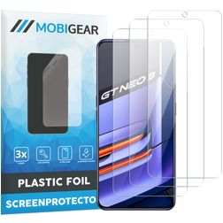 Mobigear Realme GT Neo 3 Protection d'écran Film - Compatible Coque (Lot de 3)