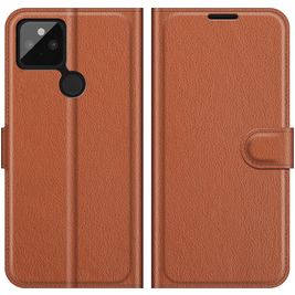 Mobigear Classic Housse Google Pixel 5a 5G Etui Porte-Monnaie - Marron