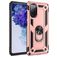 Mobigear Armor Ring Coque Samsung Galaxy S20 FE Coque arrière Rigide Anti-Chocs avec Anneau-Support - Rose doré
