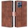 Mobigear Croco Housse Motorola Edge 30 Fusion Etui Porte-Monnaie - Marron