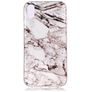 Mobigear Marble Coque iPhone XS Max Coque arrière en TPU Souple - Blanc