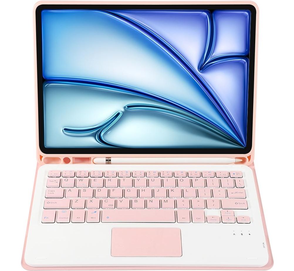 Clavier Bluetooth Amovible Pour Huawei MatePad 11,5" 2025 - Housse De Protection Rose, Multi-angles, Rechargeable - 9