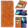 Mobigear Classy Housse iPhone 14 Etui Porte-Monnaie - Cognac
