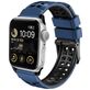 Mobigear Aero Armor Bracelet Silicone Apple Watch Fermeture boucle ardillon - 42/41/40/38 mm - Noir / Bleu Marin