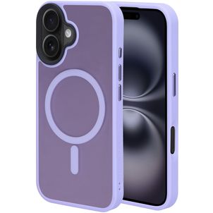 Mobiparts Hardcover Coque iPhone 16 MagSafe Coque arrière Rigide - Satin Lila